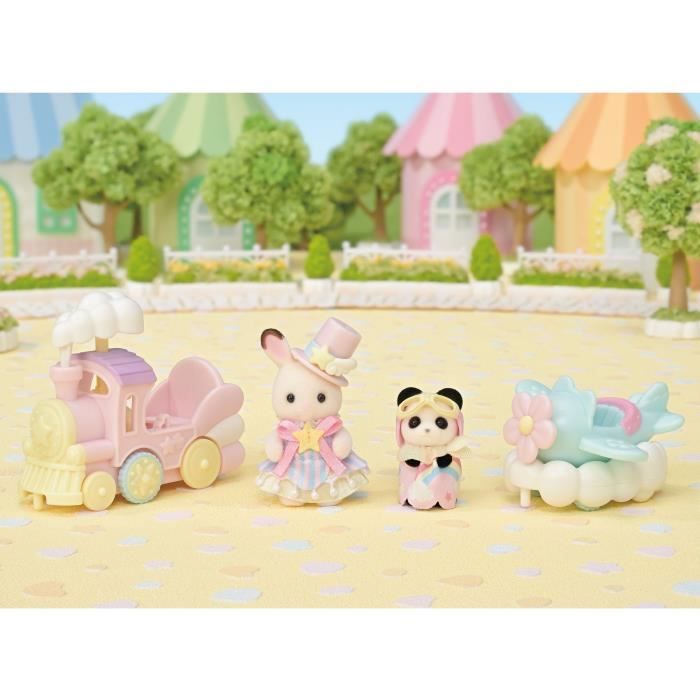 Mini-figurines - SYLVANIAN FAMILIES - Le petit train des nuages - Des 3 ans