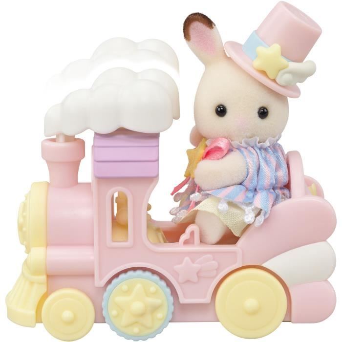Mini-figurines - SYLVANIAN FAMILIES - Le petit train des nuages - Des 3 ans