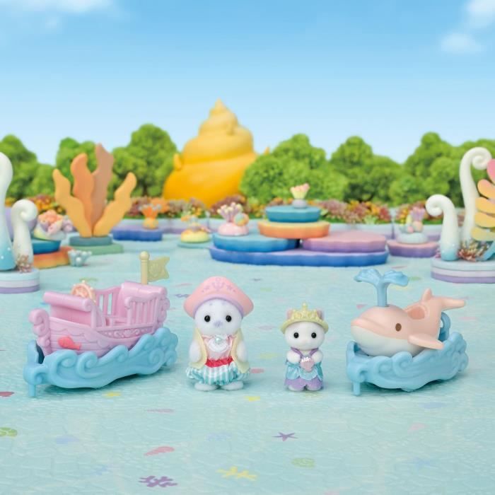 Mini-figurines - SYLVANIAN FAMILIES - Le petit train de la mer - Des 3 ans