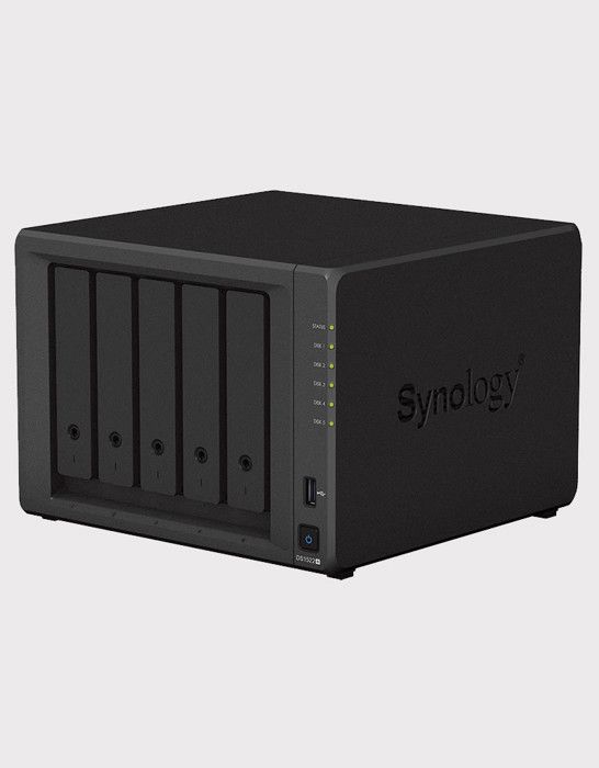 Serveur NAS extensible 5 baies - SYNOLOGY - DS1522+ - AMD Ryzen R1600 - 8 Go DDR4 - RAID 1