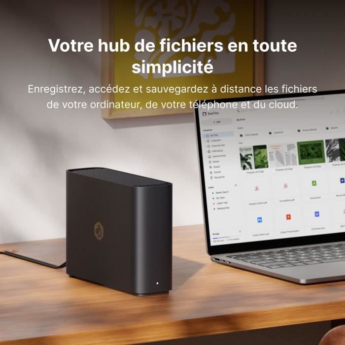 Serveur NAS - SYNOLOGY - BST150-4T BeeStation 4 To - Sauvegarde simultanée des fichiers Windows et des photos iOS/Android