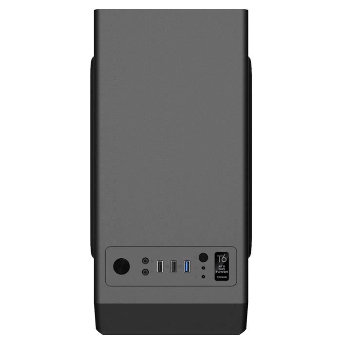 ZALMAN BOITIER PC T6 - Moyen Tour - Noir - Format ATX (T6BK)