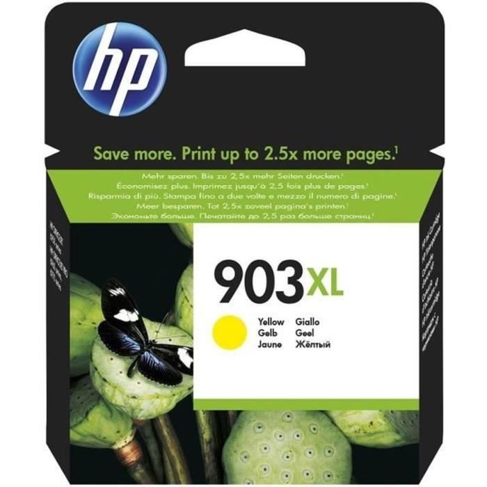 HP 903XL Cartouche d'encre jaune grande capacitÈ authentique (T6M11AE) pour HP OfficeJet Pro 6950/6960/6970