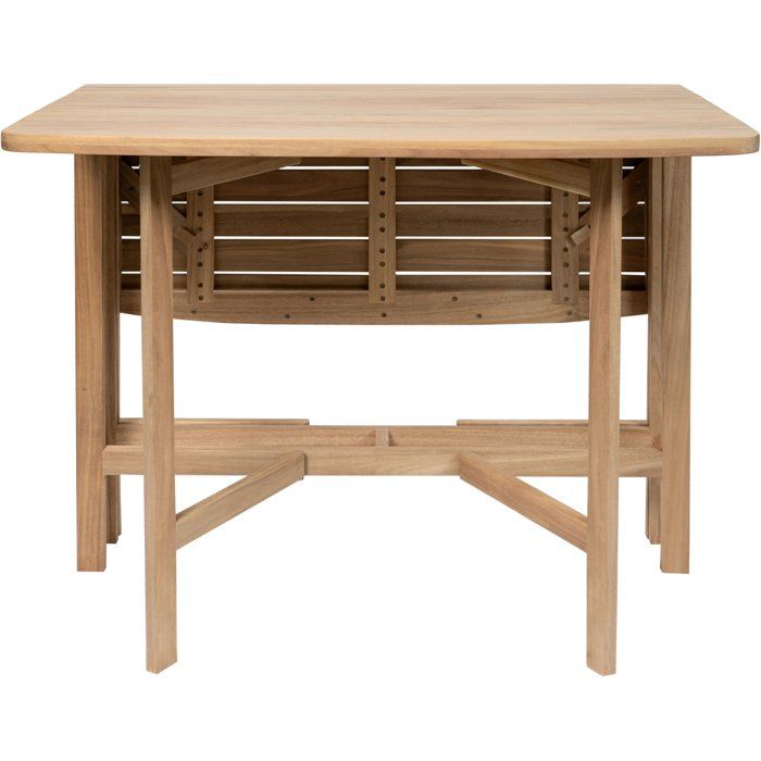 Table de jardin - FERRET - Pliante - Bois d'Acacia FSC - 21/55/90 x 90 x 75 cm - 4 personnes