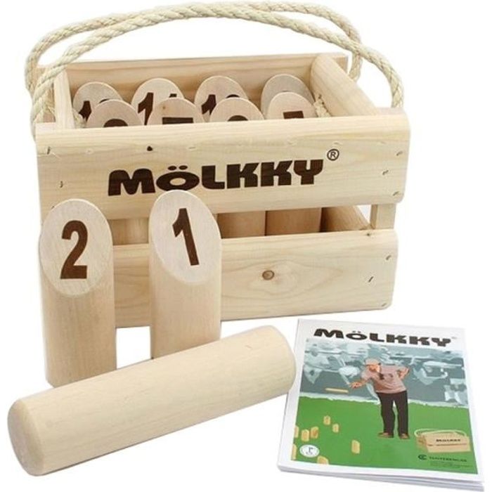 Jeu de quilles Mˆlkky - TACTIC - Version Luxe - Bois massif - Mixte - A partir de 7 ans