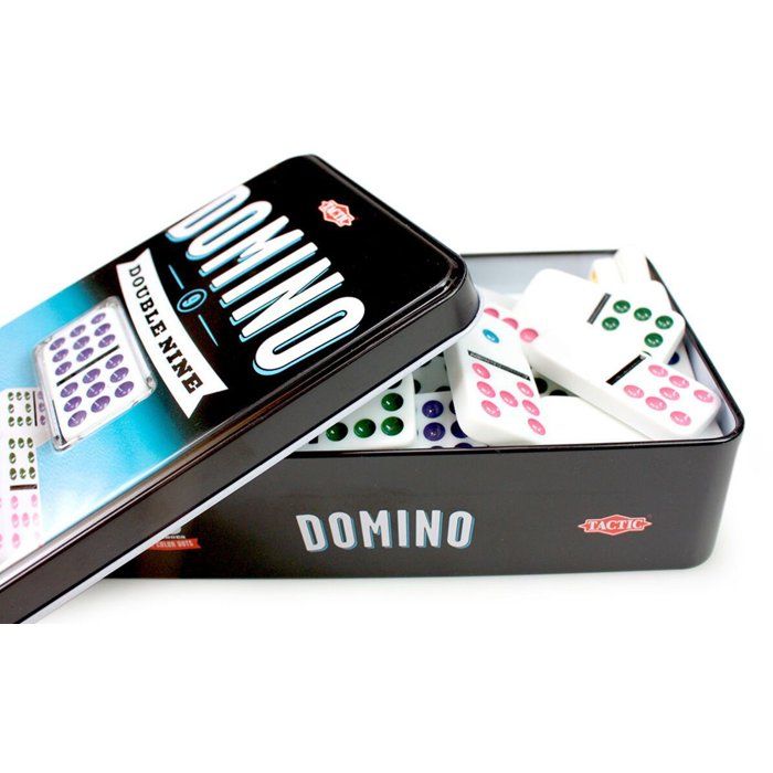 DOMINO Double 9 - Jeux de société - TACTIC - Des 7 ans