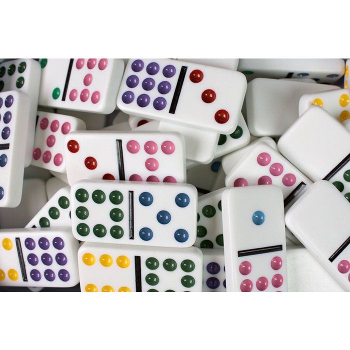 DOMINO Double 9 - Jeux de société - TACTIC - Des 7 ans