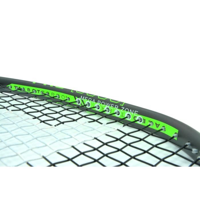 Raquette de squash - TALBOT TORRO - PRO 6000 - Cordage US 600 - Pro-Grip perforé - Tete 500cm² - Cadre 20mm/115g - 155g
