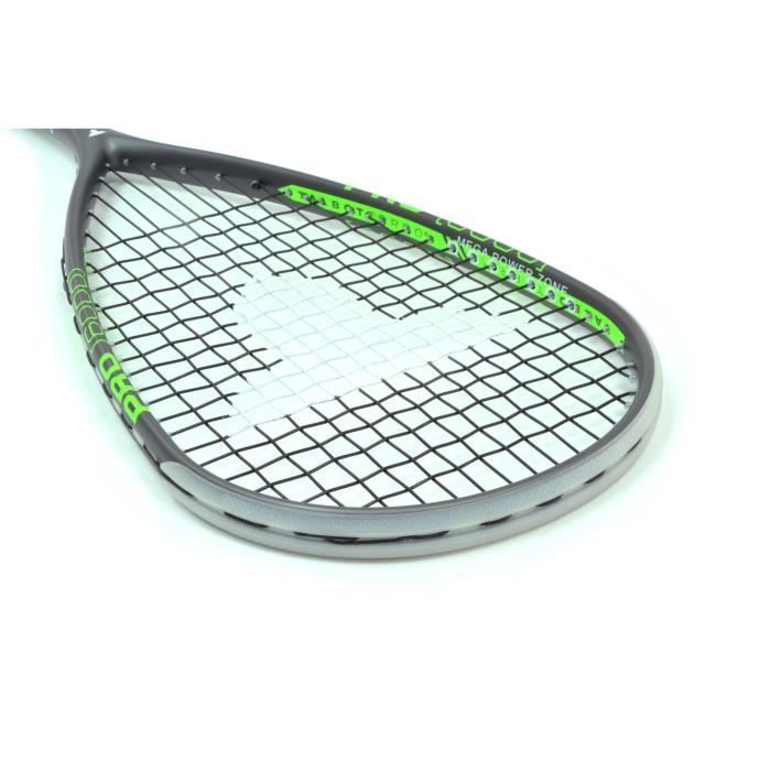 Raquette de squash - TALBOT TORRO - PRO 6000 - Cordage US 600 - Pro-Grip perforé - Tete 500cm² - Cadre 20mm/115g - 155g
