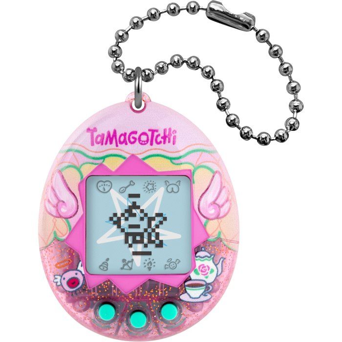 Tamagotchi - BANDAI - Tamagotchi original - Angel Teacup - Animal électronique virtuel avec écran couleur, 3 boutons et jeux