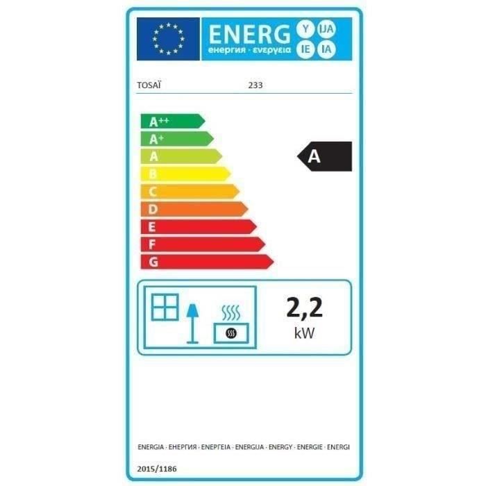 Poele a pétrole a meche - TOSAi 233 - 2200 W - Surface 19 m2