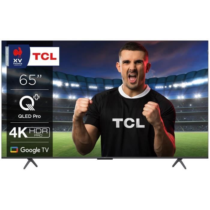 TCL 65C655 - TV QLED Pro 65 (164 cm) - 4K UHD 3840x2160 - HDR10 - Google TV - 3xHDMI 2.1 - WiFi