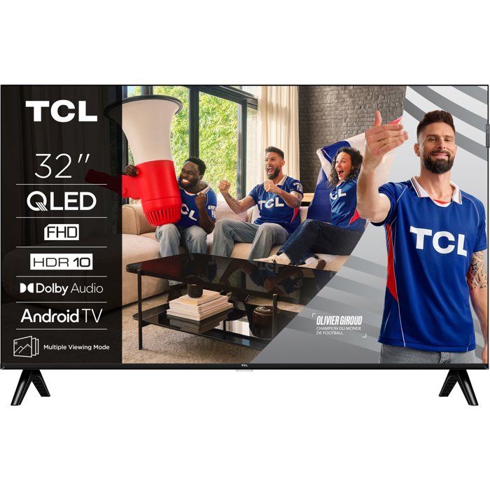 TCL 32S51K - TV QLED 32 (81 cm) - Full HD 1920x1080 - HDR10 - Android TV - 2xHDMI 1.4 - WiFi