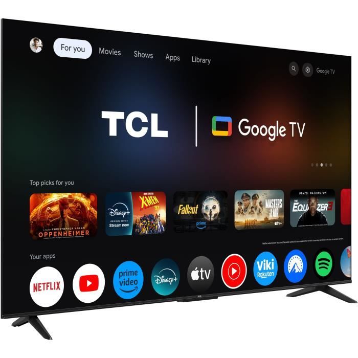 TCL 65P6K - TV LED 65 (165 cm) - 4K UHD 3840x2160 - HDR10+ - Google TV - 3xHDMI 2.1 - WiFi