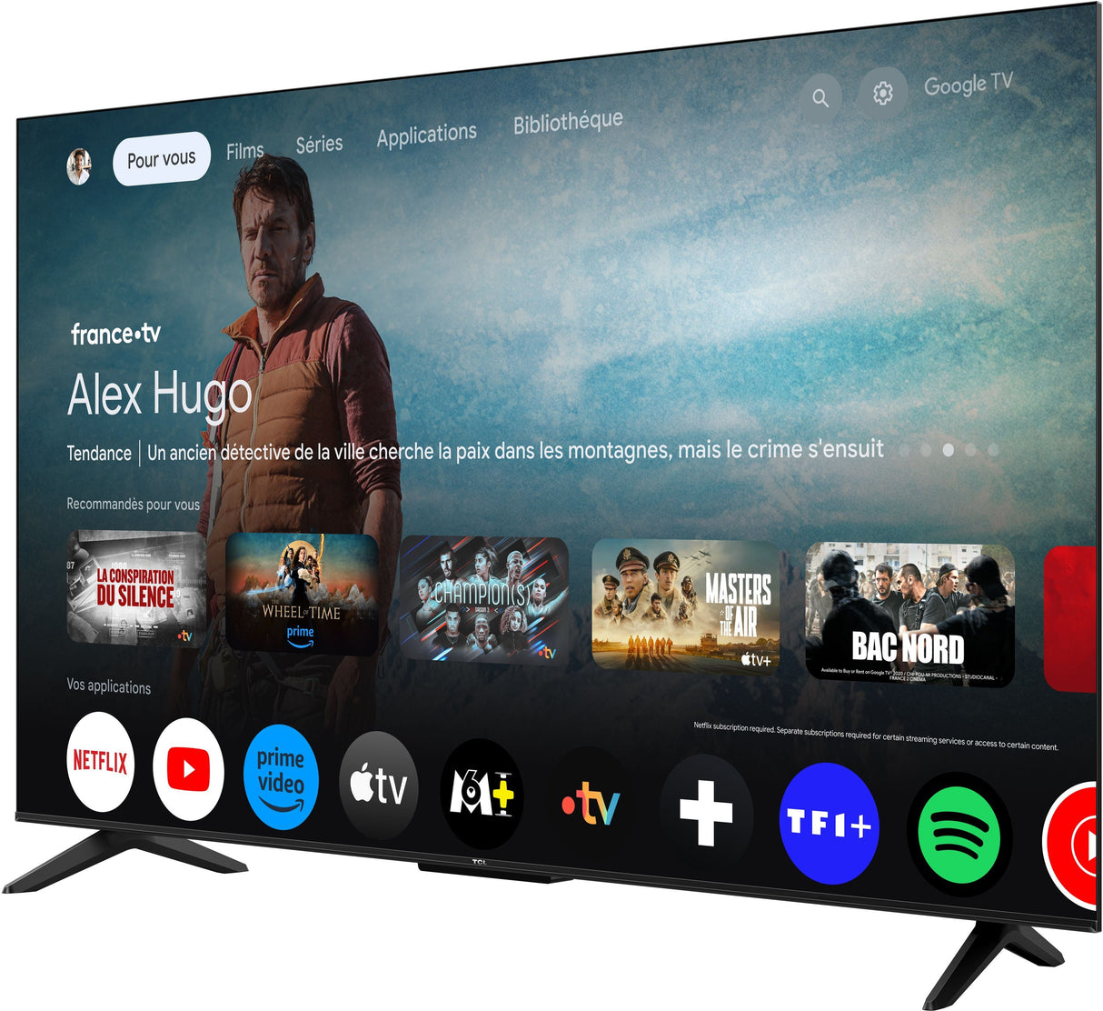 TCL 50T69C - TV QLED 50 (127 cm) - 4K UHD 3840x2160 - HDR10+ - Android TV - 3xHDMI 2.1 - WiFi