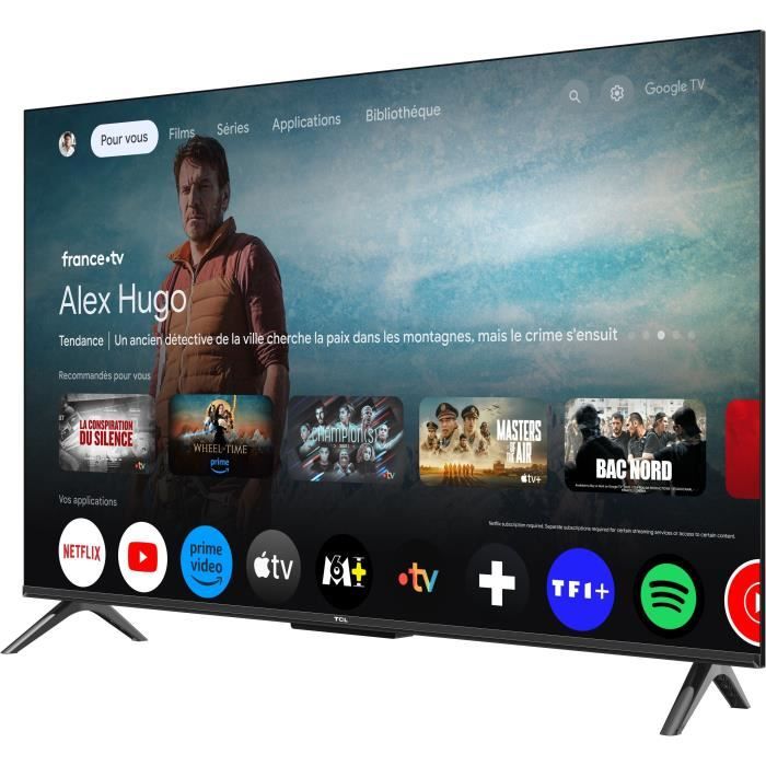 TCL 43T69C - TV QLED 43 (109 cm) - 4K UHD 3840x2160 - HDR10+ - Android TV - 3xHDMI 2.1 - WiFi