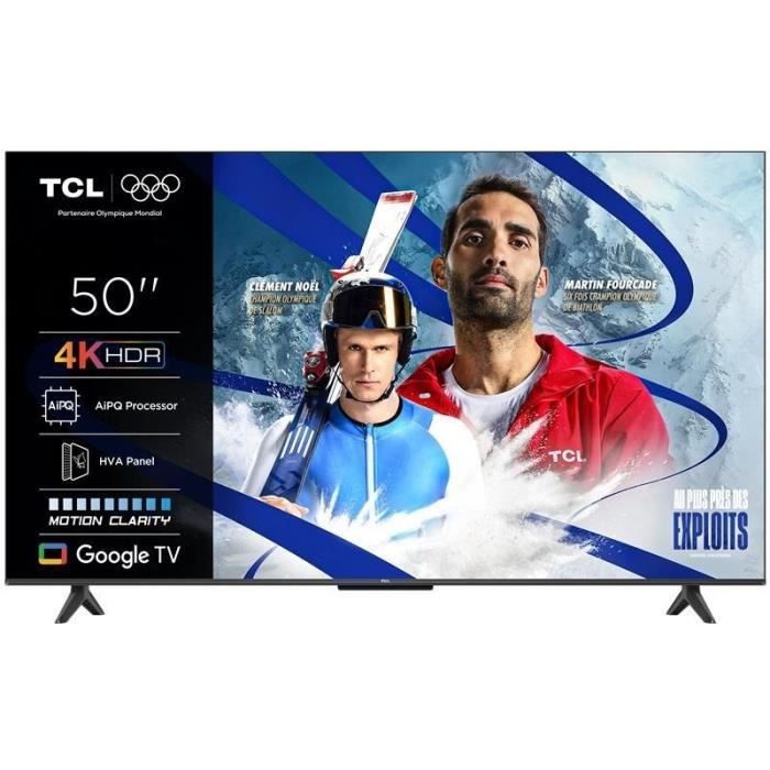 TCL 50P6K - TV LED 50 (126 cm) - 4K UHD 3840x2160 - HDR10+ - Google TV - 3xHDMI 2.1 - WiFi