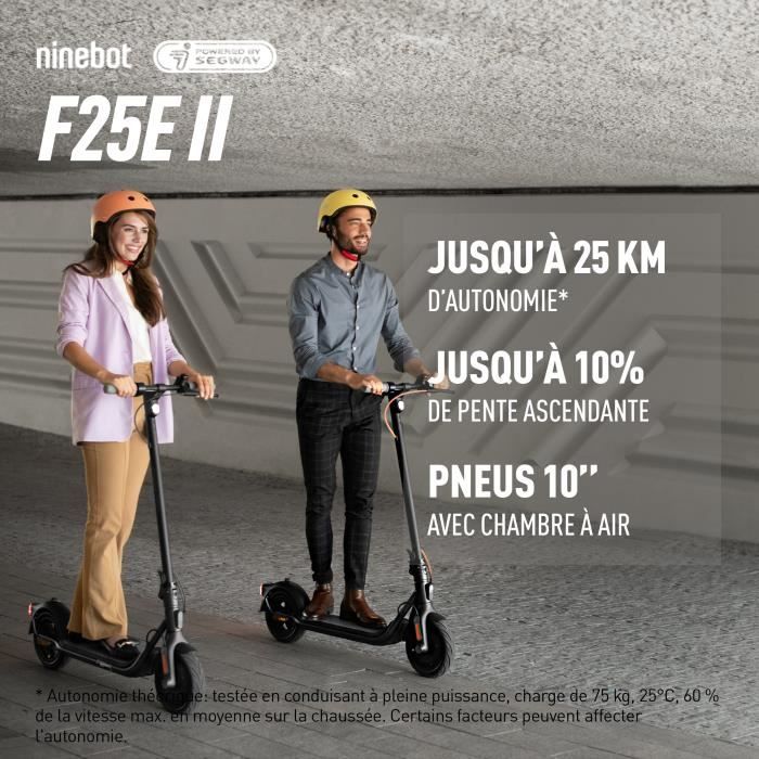 SEGWAY Ninebot F25E ll - Trottinette Èlectrique - 275 Wh - 10
