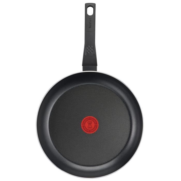 TEFAL Easy Cook & Clean Poele 28 cm, Non induction, Revetement antiadhÈsif, FabriquÈ en France B5540602