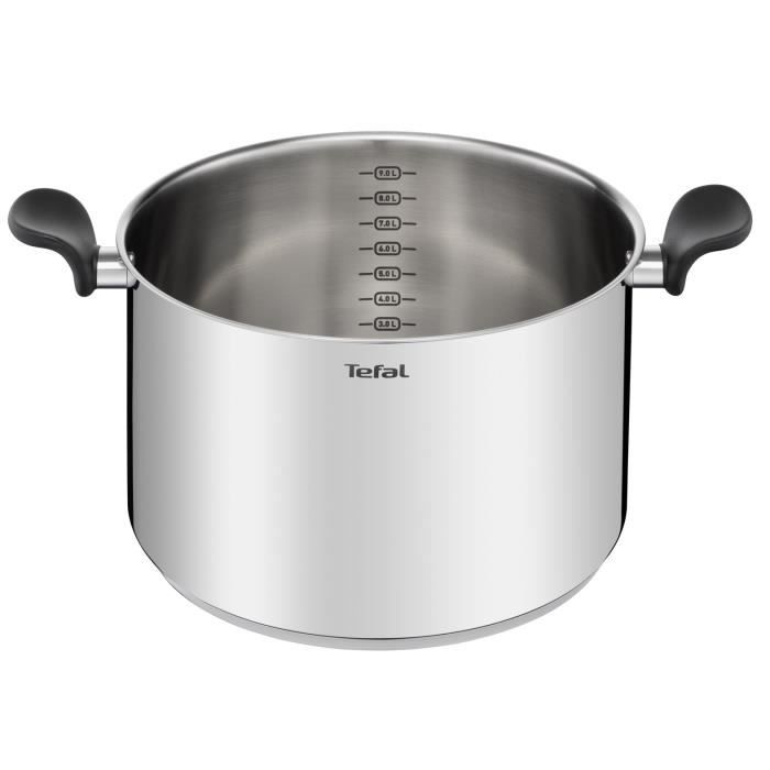 TEFAL Primary Marmite 28 cm + couvercle verre, Induction, Acier inoxydable haute qualitÈ, Garantie 10 ans E3086404