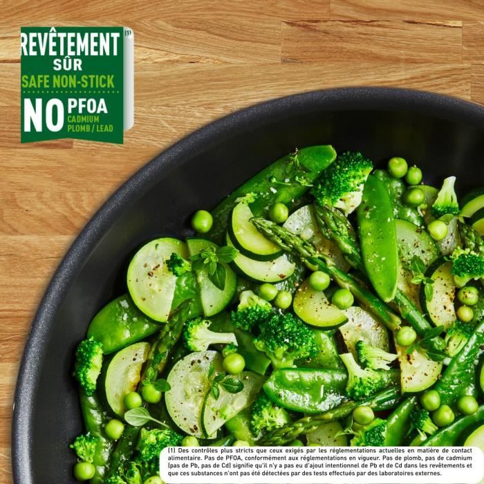 TEFAL INGENIO Easy Cook & Clean Lot 4 pieces, Poele, Casserole, Non induction, Revetement antiadhÈsif, FabriquÈ en France L1539302