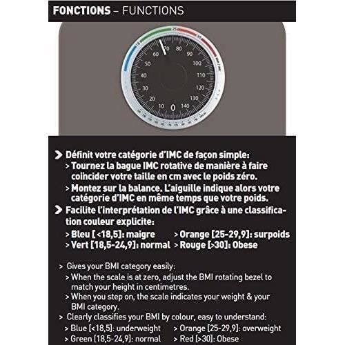 Pese Personne TERRAILLON - Nautic Up - mÈcanique - indicateur d'IMC