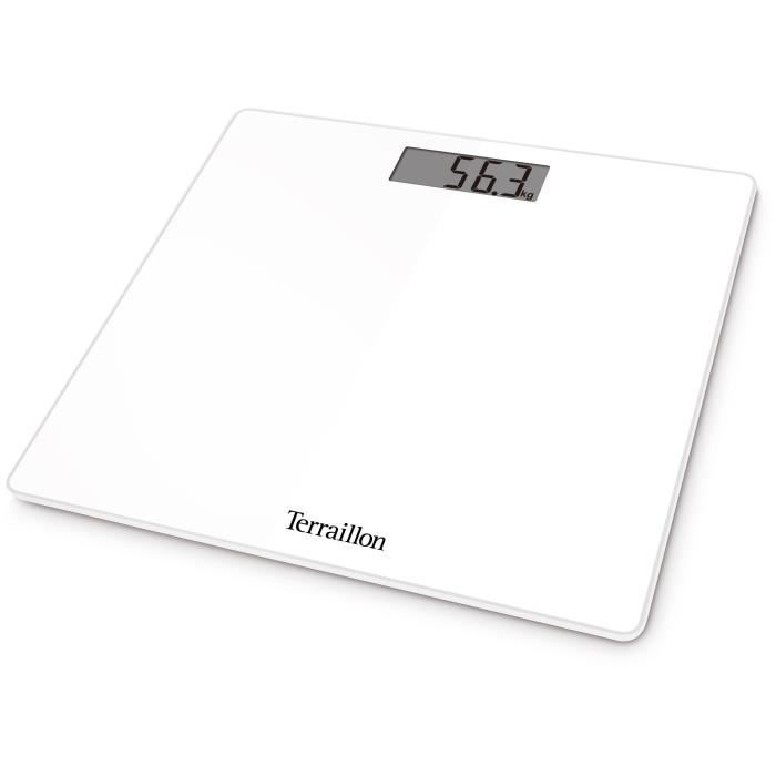 Pese personne Èlectronique Terraillon TSQUARE Blanc - Grand Ècran LCD - CapacitÈ 180 Kg