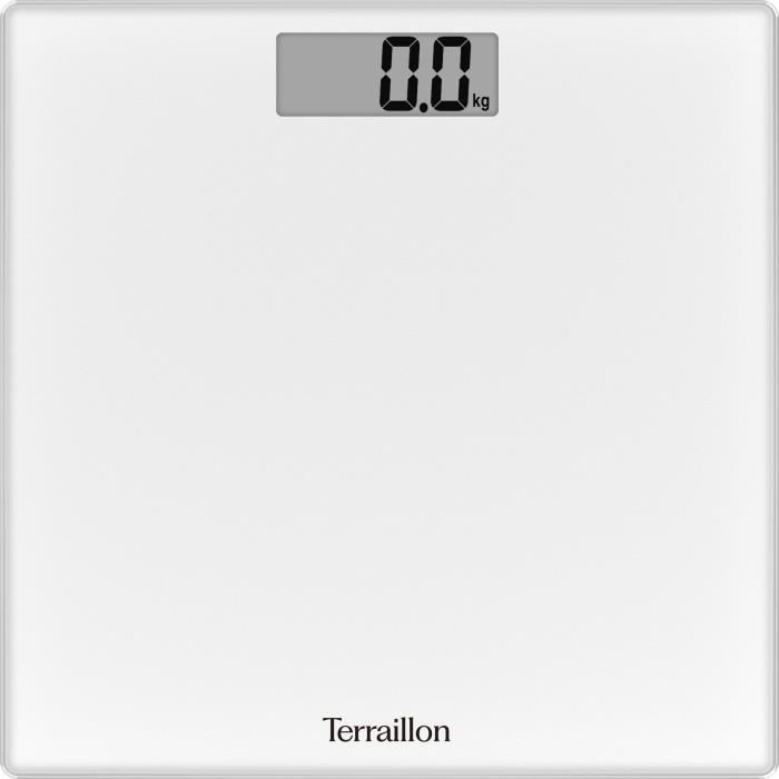 Pese personne Èlectronique Terraillon TSQUARE Blanc - Grand Ècran LCD - CapacitÈ 180 Kg