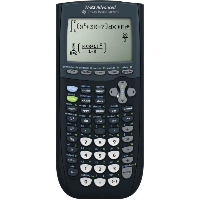 Calculatrice - TEXAS TEXAS INSTRUMENTS - TI-82 Advanced