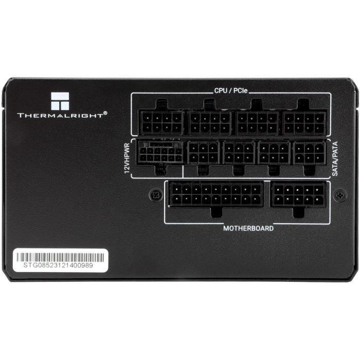 Alimentation PC - THERMALRIGHT - TG850-BL - 850W - 80+ Gold - Full modulaire - PCI-E 5.0 - Noir