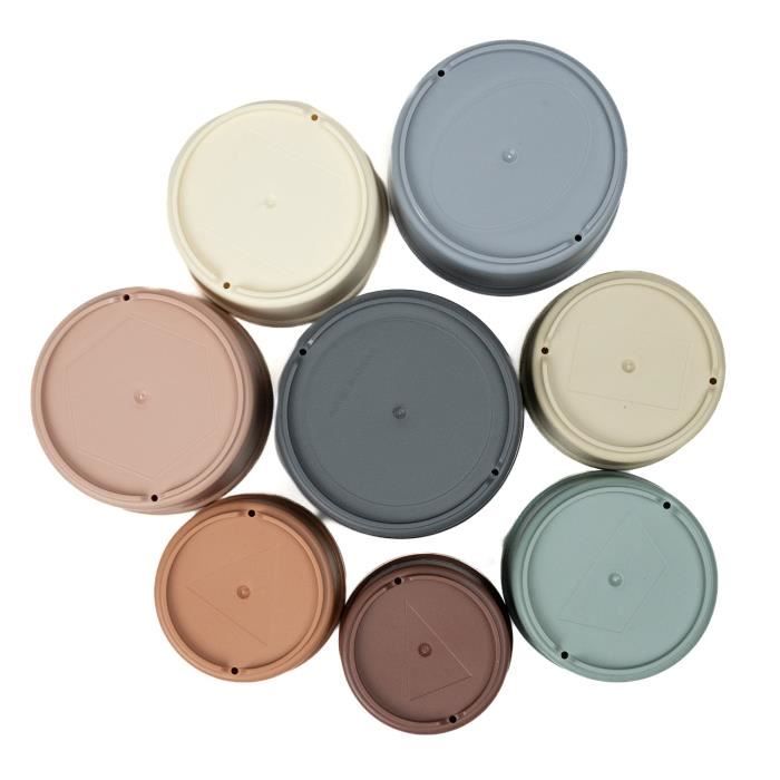 Jouets de bain - THERMOBABY - Empilables - Colorés et éducatifs des 10 mois