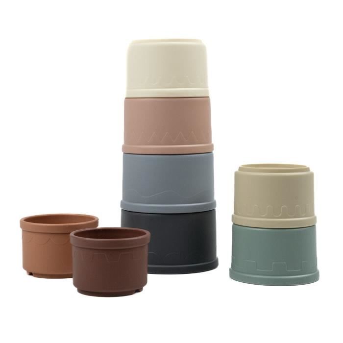 Jouets de bain - THERMOBABY - Empilables - Colorés et éducatifs des 10 mois