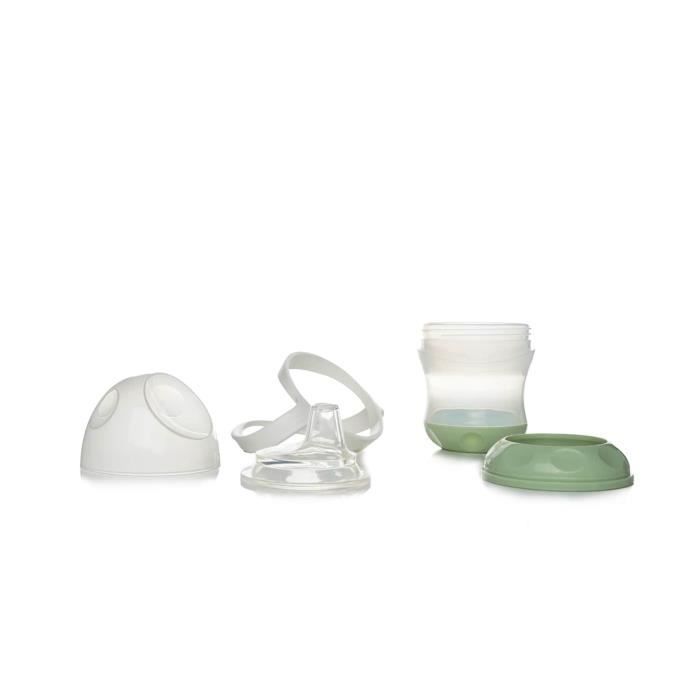 Tasse anti-fuites - THERMOBABY - Vert Céladon - 180 ml - Ergonomique et hygiénique