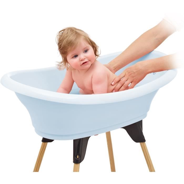 Kit baignoire VASCO Fleur Bleue - 3 en 1 - 800*500*270 - Bleu - THERMOBABY