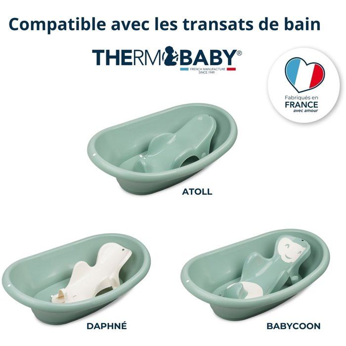Kit Baignoire - THERMOBABY - VASCO - Vert Sauge