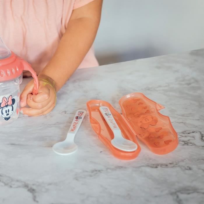 Pack repas 2eme âge THERMOBABY MINNIE - Assiette + bol + gobelet + set de 2 cuilleres