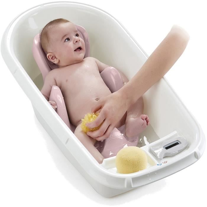 THERMOBABY Transat de bain babycoon - Rose poudré