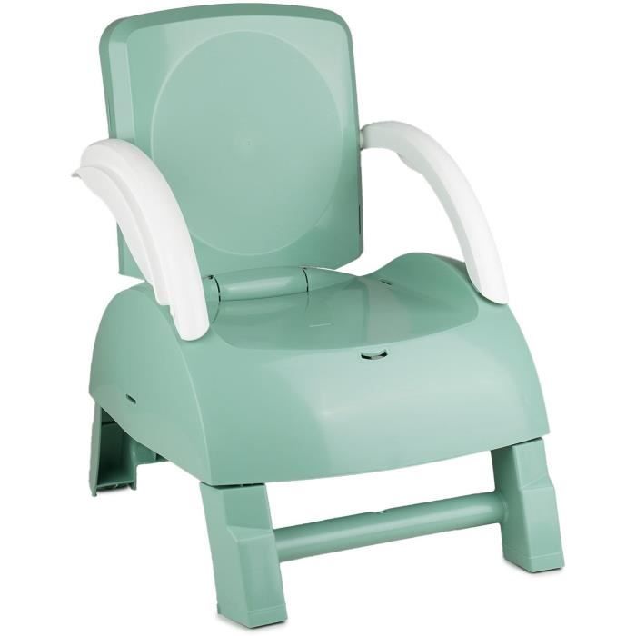 Rehausseur de chaise - THERMOBABY - GUSTO 2-en-1 - Vert Sauge - Evolutif et transportable