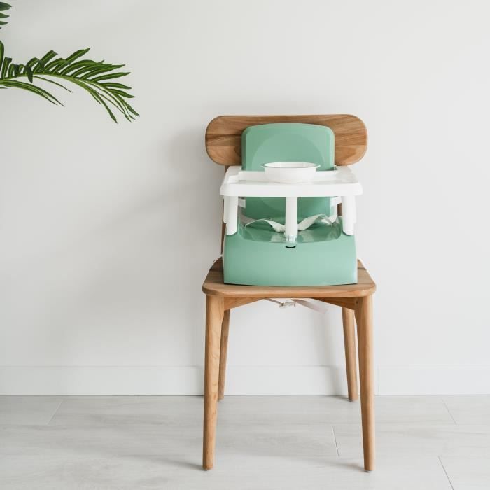 Rehausseur de chaise - THERMOBABY - GUSTO 2-en-1 - Vert Sauge - Evolutif et transportable