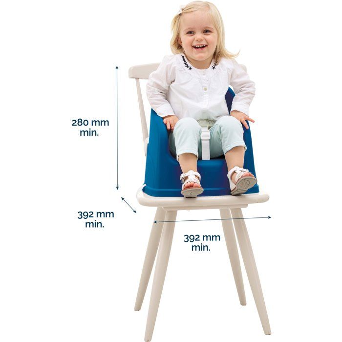 Rehausseur de chaise - THERMOBABY - TUDI - De 6 a 36 mois - Bleu océan