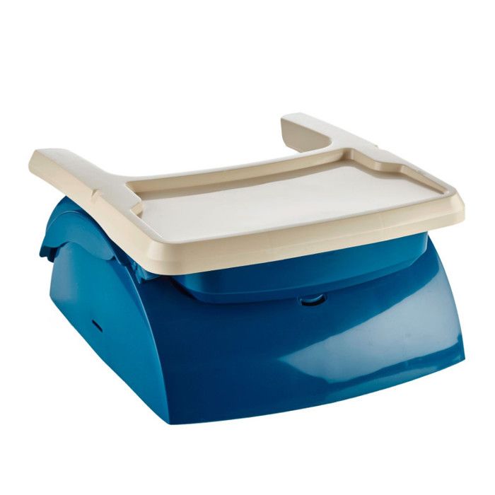 Rehausseur de chaise enfant 2 en 1 THERMOBABY YEEHOP - Harnais sÈcuritÈ 3 points - Tablette amovible - Bleu ocÈan