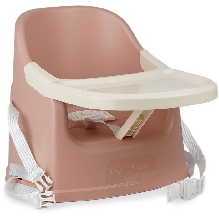 Rehausseur de chaise - THERMOBABY - YOUPLA - Avec tablette - De 6 a 36 mois - Rose câlin