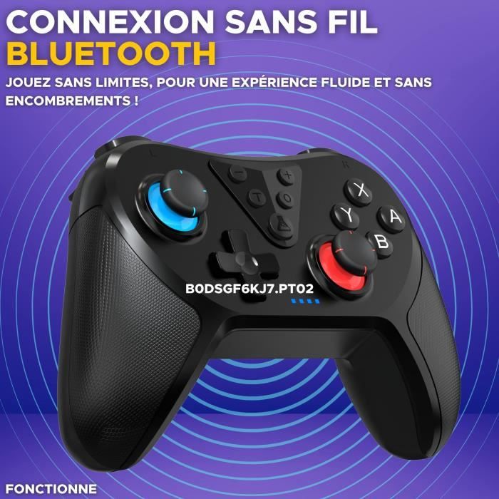 Manette Switch - The G-Lab - K-PAD HELIUM - Sans fil - Nintendo Switch - Noir