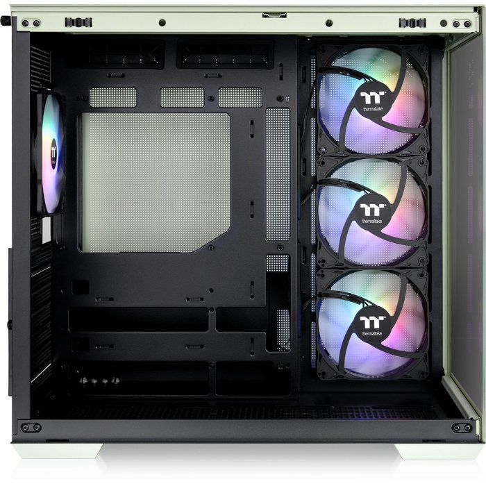 THERMALTAKE - CA-1Z2-00MEWN-00 - View 380 TG ARGB Matcha Green - Boitier PC sans alimentation - Moyen tour - Format ATX - Vert