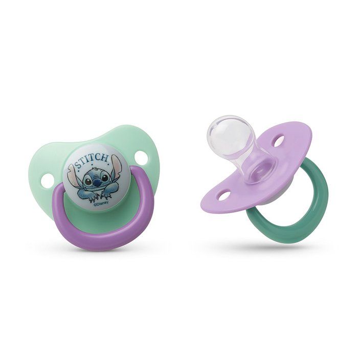 Lot de 2 sucettes anatomiques - THERMOBABY - Lilo & Stitch - Silicone - 6 mois+