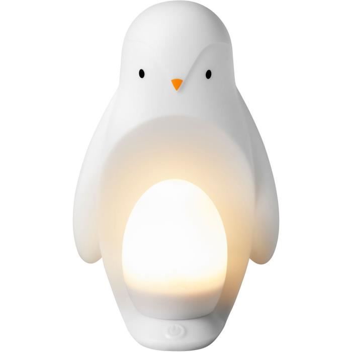 TOMMEE TIPPEE Veilleuse Pingouin 2-en-1, oeuf lumineux nomade, luminositÈ rÈglable, USB