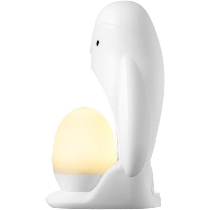 TOMMEE TIPPEE Veilleuse Pingouin 2-en-1, oeuf lumineux nomade, luminositÈ rÈglable, USB
