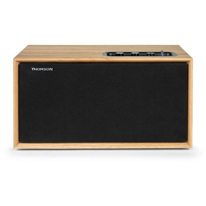 Enceinte rÈsidentielle en bois - THOMSON - WS502 - Bluetooth 5.0, 100W, RCA, USB, AUX-IN