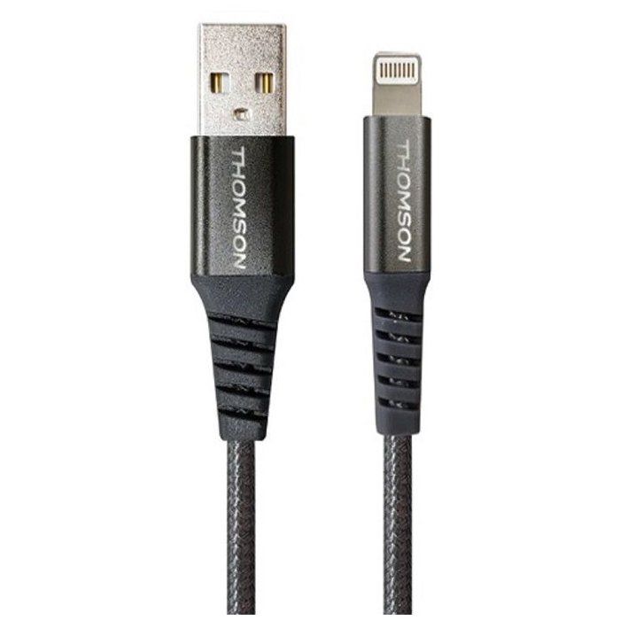 Pack chargeur de voiture + câble - THOMSON - Chargeur de voiture 12/24V 60 W + Câble A vers L 3A haute performance- Longueur 1.50 m