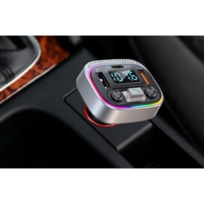 Transmetteur FM Bluetooth Version 5.4 - THOMSON - 12/24V - 48 W -QC 3.0 & PD 30W pour une charge rapide et efficace de vos appareils